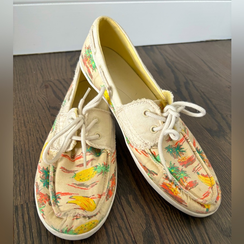Sanuk Tropical Print Boat Shoes